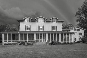 18th-century timber frame house remodeled in 1859